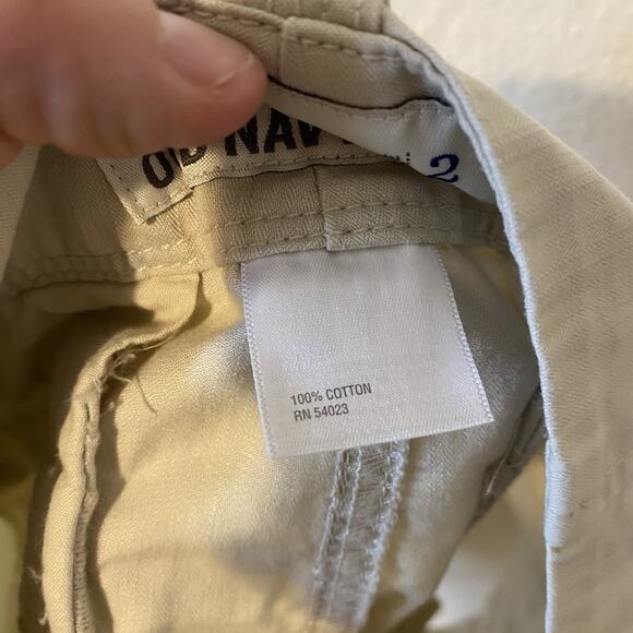 VTG Y2K Old Navy Cyber Utility Cargo Shorts Mid Rise Beige Size 2 Gorpcore - Picture 5 of 8